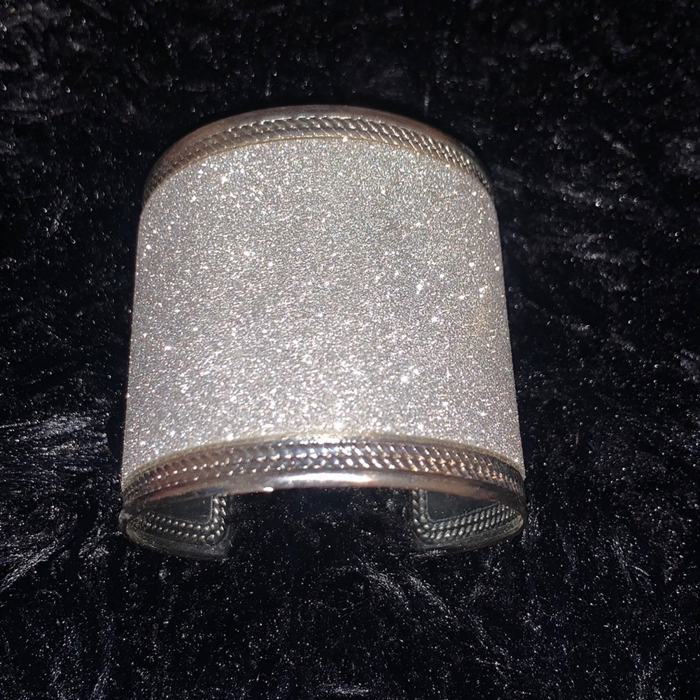 Silver bangle bracelet